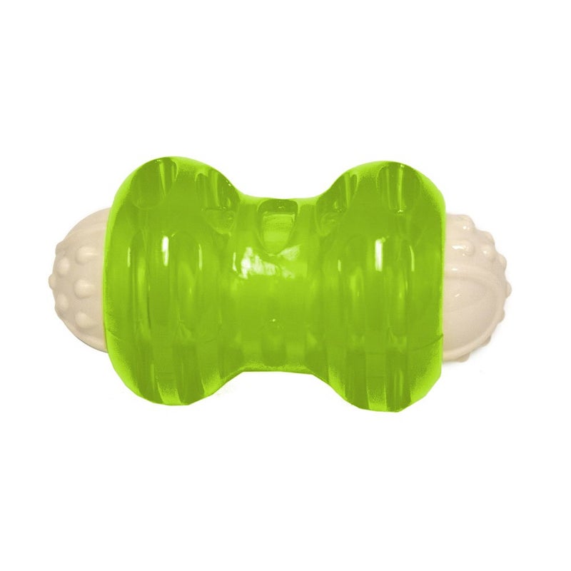Hyper Pet Hyper Squawkers Dog Bone Durable Dog Toy Designed from TPR and Nylon with an Enticing Giggle Noise Medium - Image 2